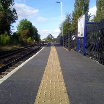 Trestle platform for railway