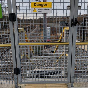 GRP Platform Gate and Fencing Platform Installed