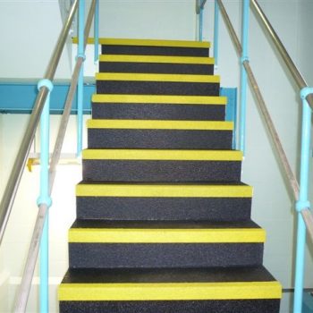 Anti slip stairs installed at Pharmaceuticals plant