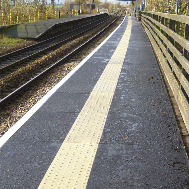 Evergrip GRP Railway Platform Overlay Panel Surfacing