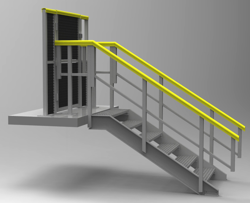 GRP Gated Platform End Steps Concept