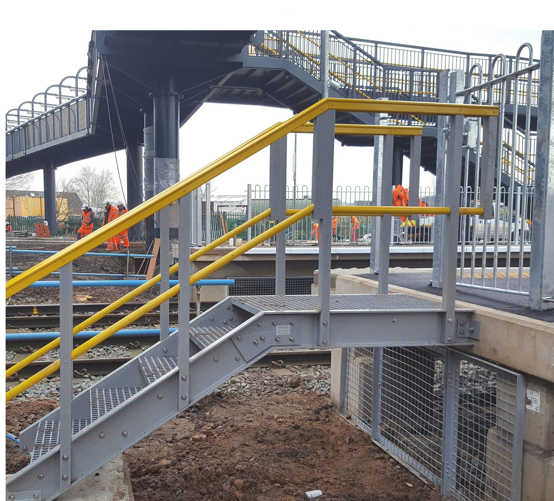 GRP Platform End Access Stairs