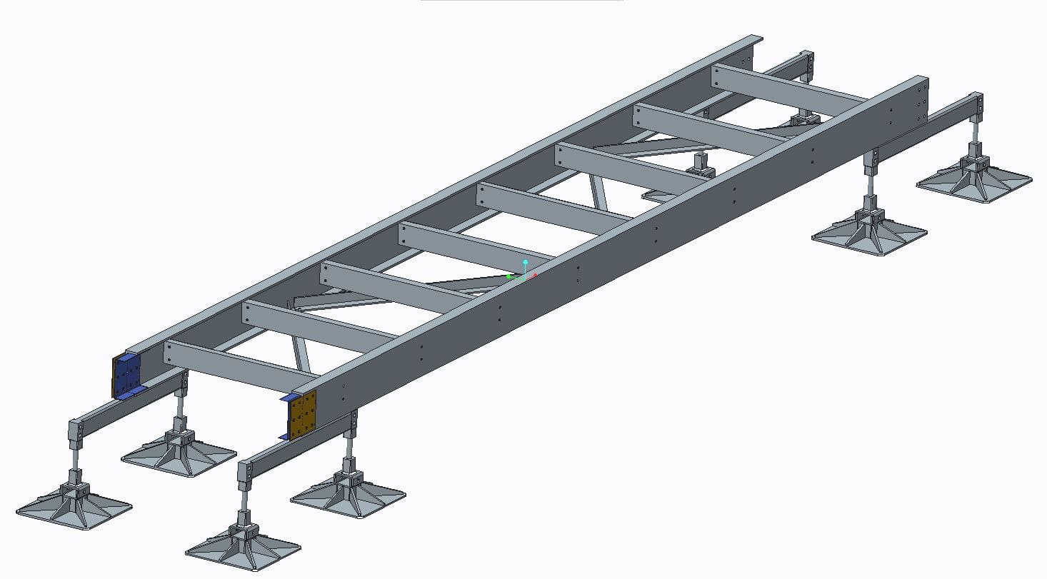 GRP service raceway support structure design concept
