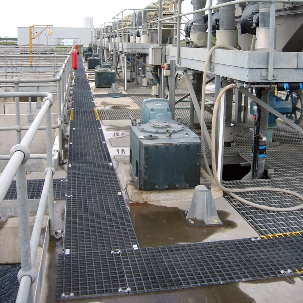 Anti-slip Grating in Water Treatment Works